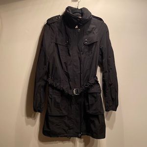 Burberry Hooded and Belted Rain Trench Coat